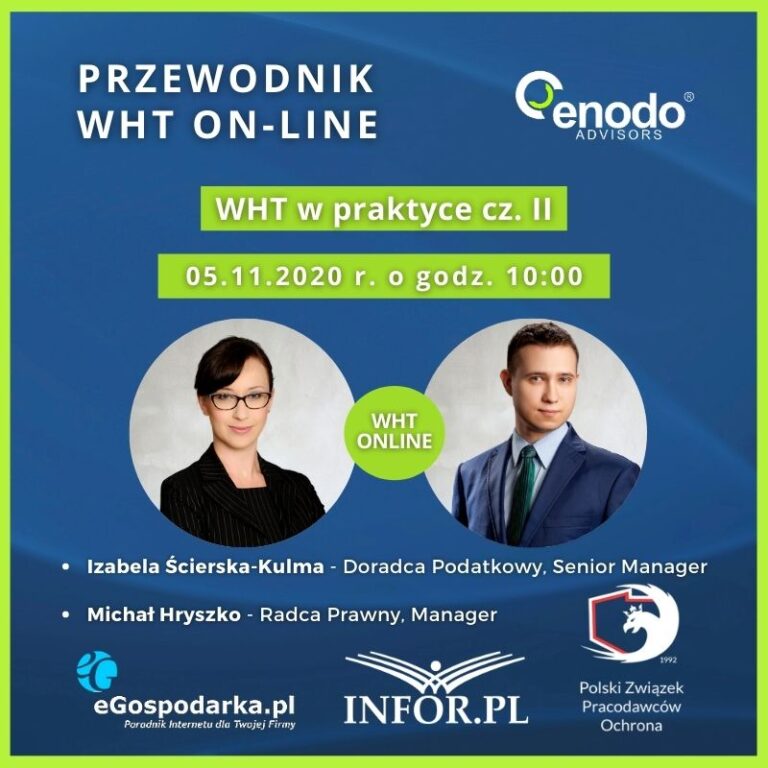 Za nami pierwsze webinarium na temat WHT!