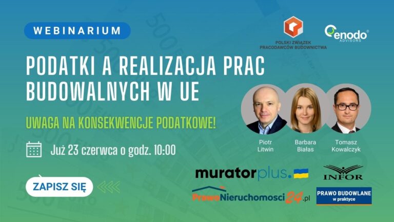 Podatki a realizacja prac budowalnych w UE