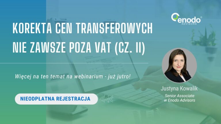 Korekta cen transferowych nie zawsze poza VAT (cz. 2)