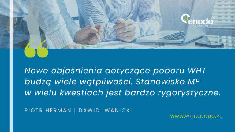 Nowy projekt objaśnień dotyczący poboru podatku u źródła