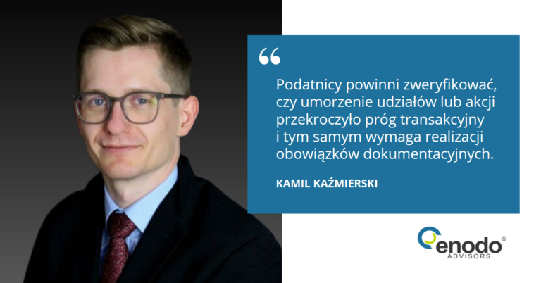 Co z obowiązkami TP dla umorzenia udziałów/akcji?